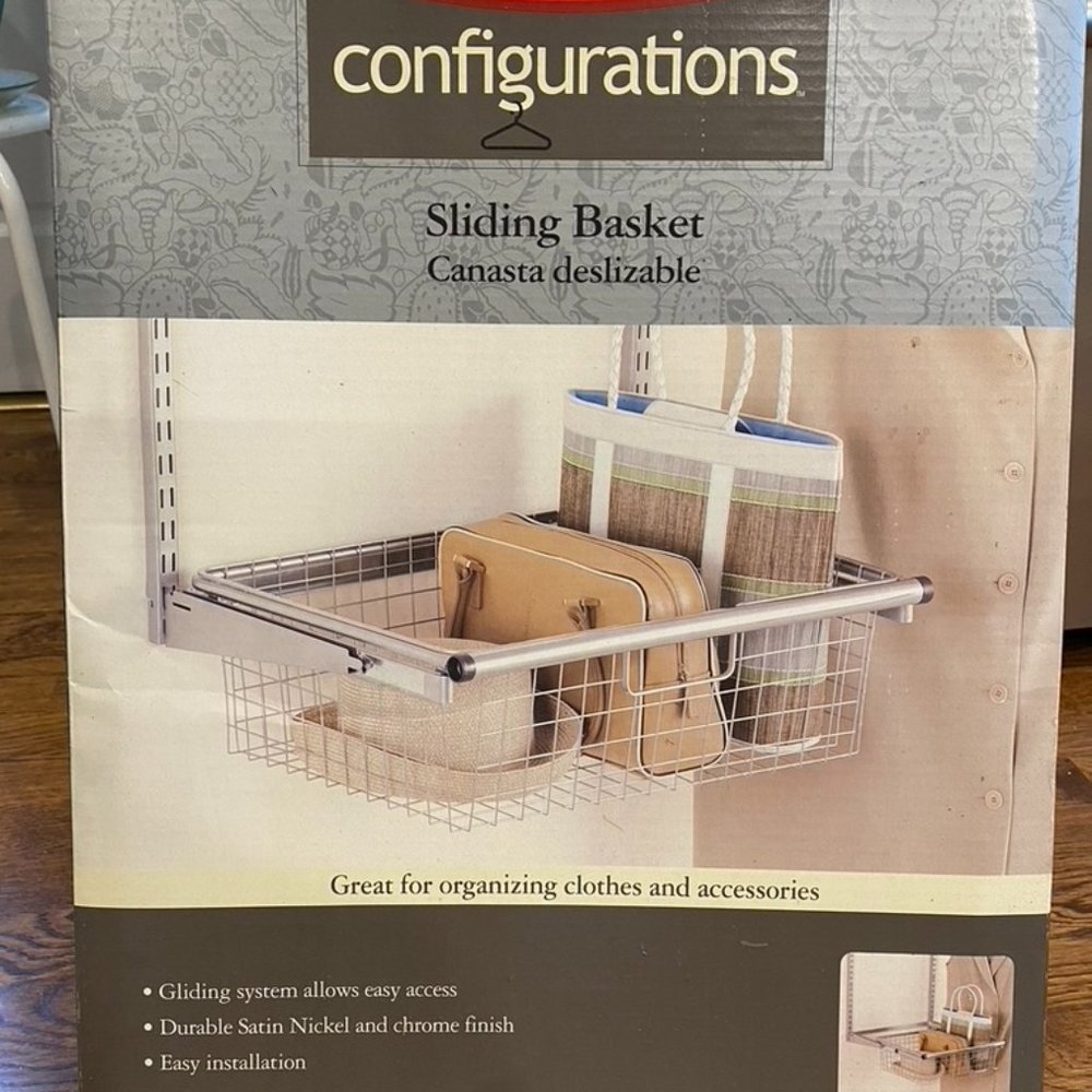 Rubbermaid Sliding Basket for Closet systems